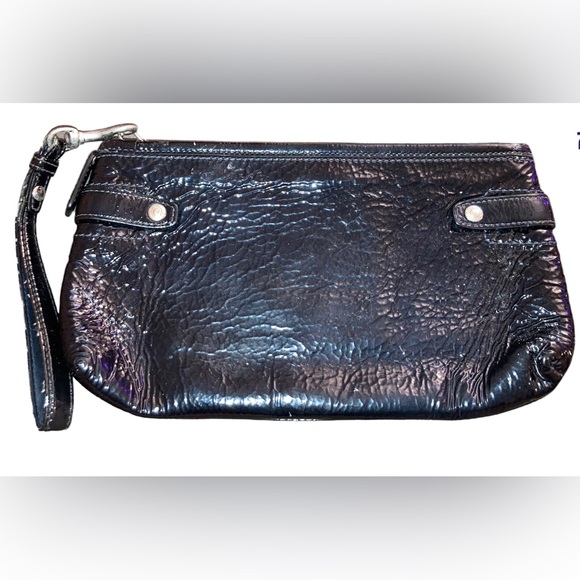 Coach Wristlet | Black Leather - Picture 3 of 3